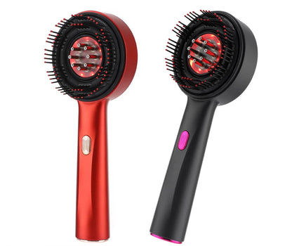 Electric Vibration Massage Comb Red Light Therapy Hair Growth Massage Scalp Brush anti Hair Loss Liquid Oil Applicator Hair Care
